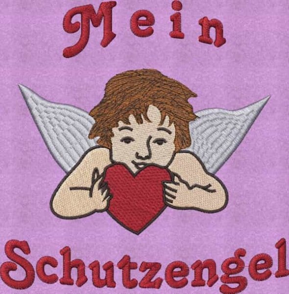 Stickmotiv: Engel für Kissen