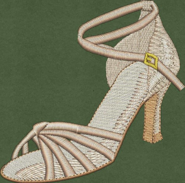 Stickmotiv: Tanzschuh Latein