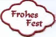 Bestickung: Frohes Fest