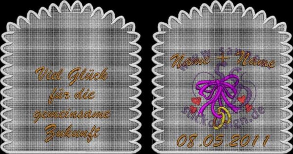 Stickmotiv: Hochzeit1