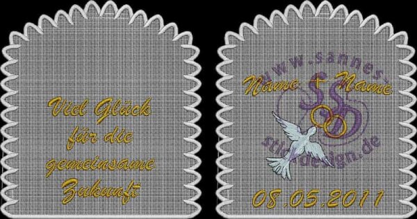 Stickmotiv: Hochzeit3