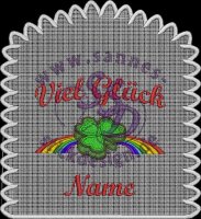 Stickmotiv: Kleeblatt1