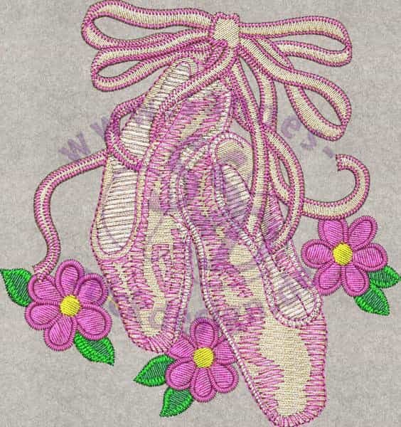 Stickmotiv: Tanzschuhe 1