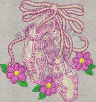 Stickmotiv: Tanzschuhe 1