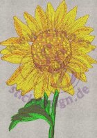 Stickmotiv: Sonnenblume