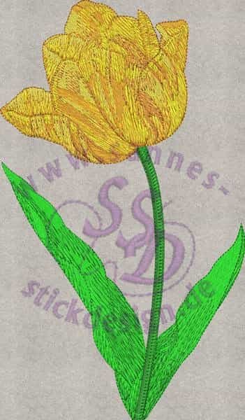 Stickmotiv: Tulpe