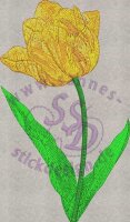 Stickmotiv: Tulpe