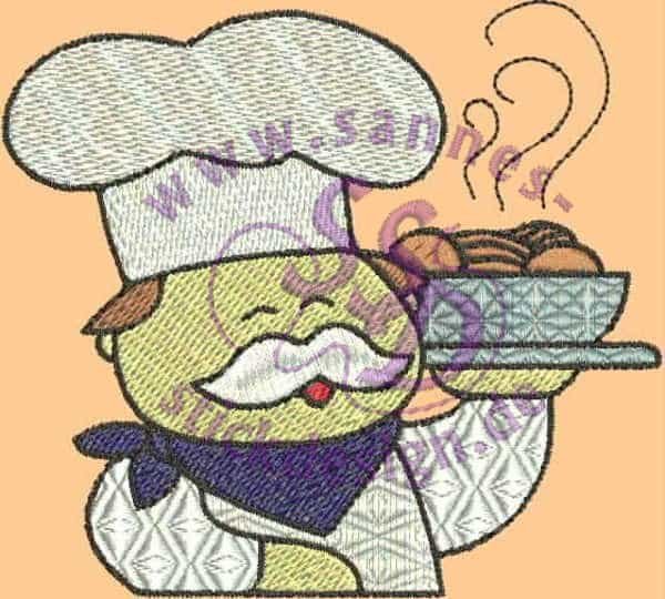 Stickmotiv: Chefkoch