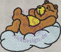 Stickmotiv: Baer auf Wolke 2