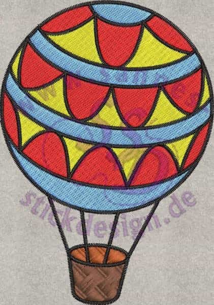Stickmotiv: Ballon